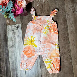 Just One You by Carter's Size 6M Floral Romper EUC
